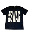 BONE* Swag Tee – #SWAG print on a black tee