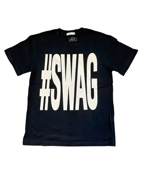 BONE* Swag Tee – #SWAG print on a black tee